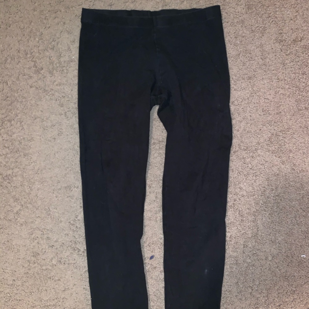 Black Victoria secret cotton cropped leggings